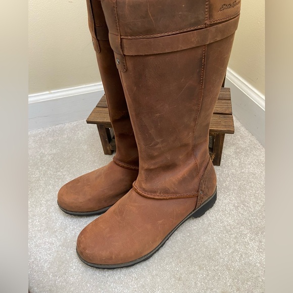 Eddie Bauer Leather Trace Riding Boots Size 8.5 - Picture 3 of 5